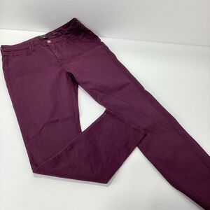 Jen 7 Slim Straight Jeans Size 14 Purple Merlot 7 For All Mankind Jeans